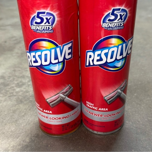 2x Resolve High Traffic Carpet Foam Cleaner 22oz Stain Remover New - Picture 2 of 6